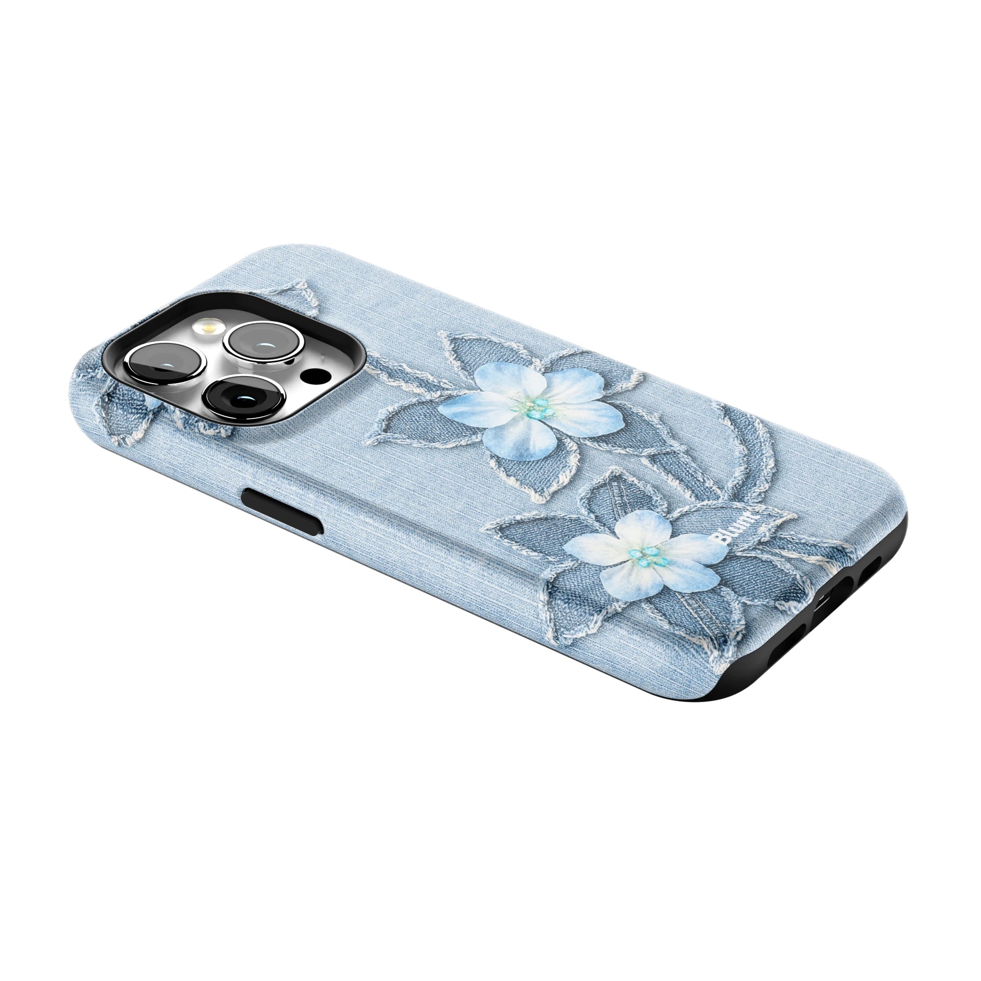 Denim Blue Bloom iPhone Case gallery - Iphone_15_Pro_2
