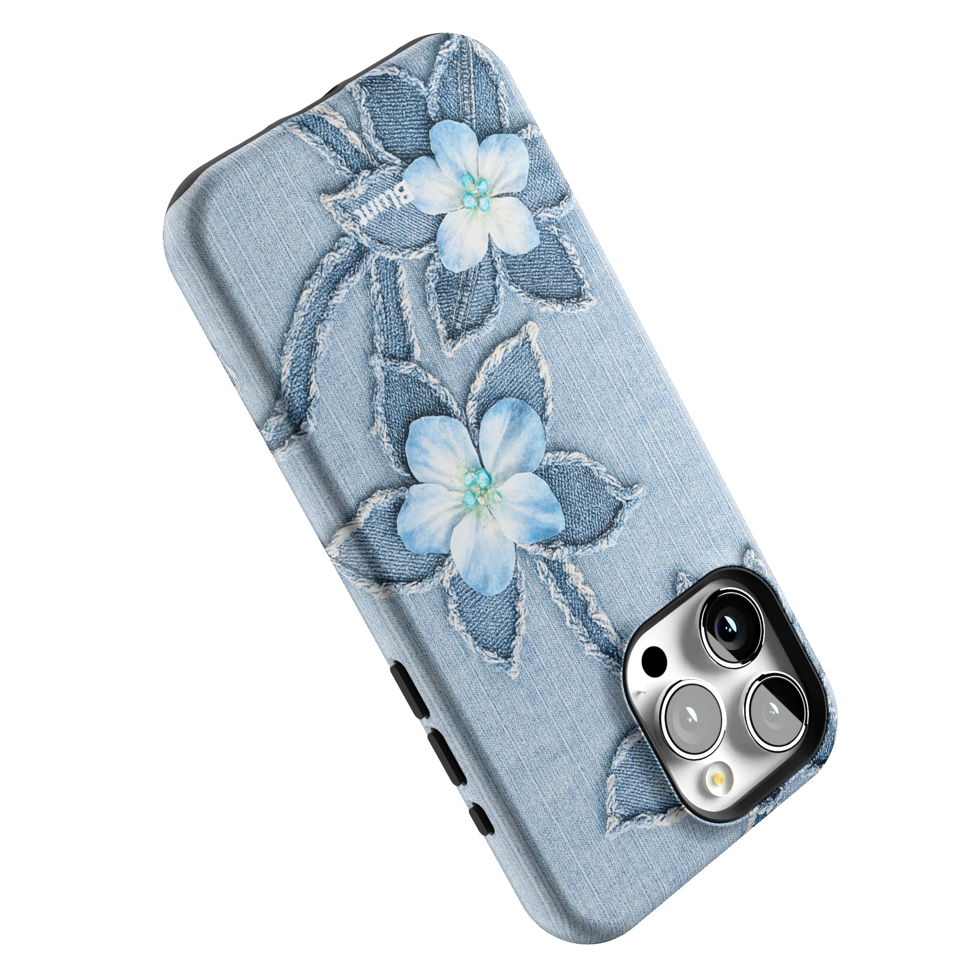 Denim Blue Bloom iPhone Case gallery - Iphone_15_Pro_Max_5