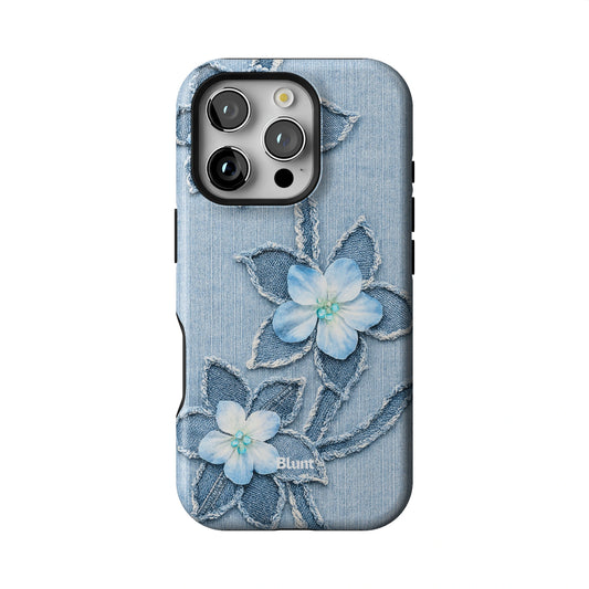 Denim Blue Bloom iPhone Case gallery - Iphone_16_Pro_1