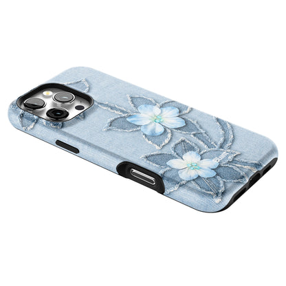 Denim Blue Bloom iPhone Case gallery - Iphone_16_Pro_Max_2