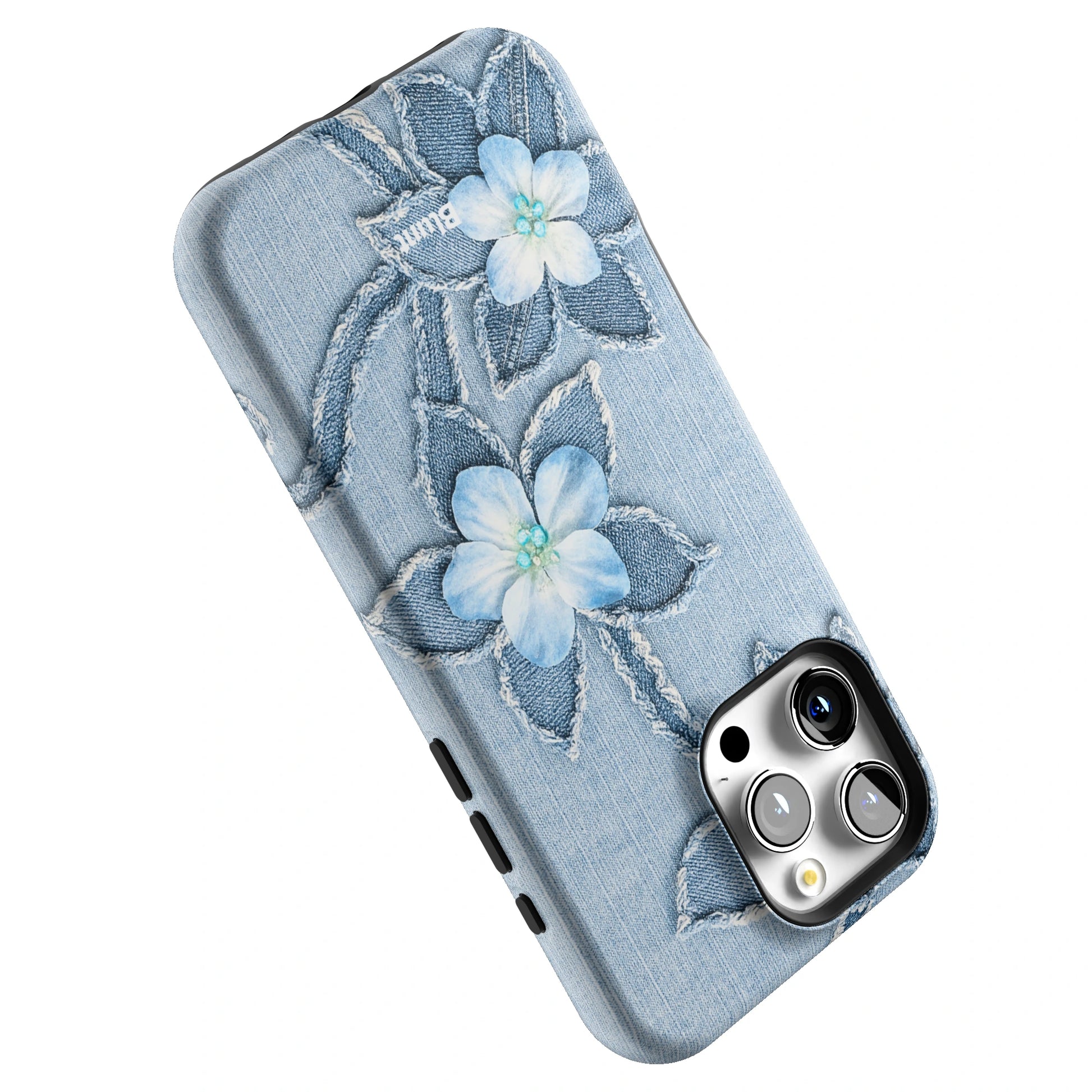 Denim Blue Bloom iPhone Case gallery - Iphone_16_Pro_Max_5