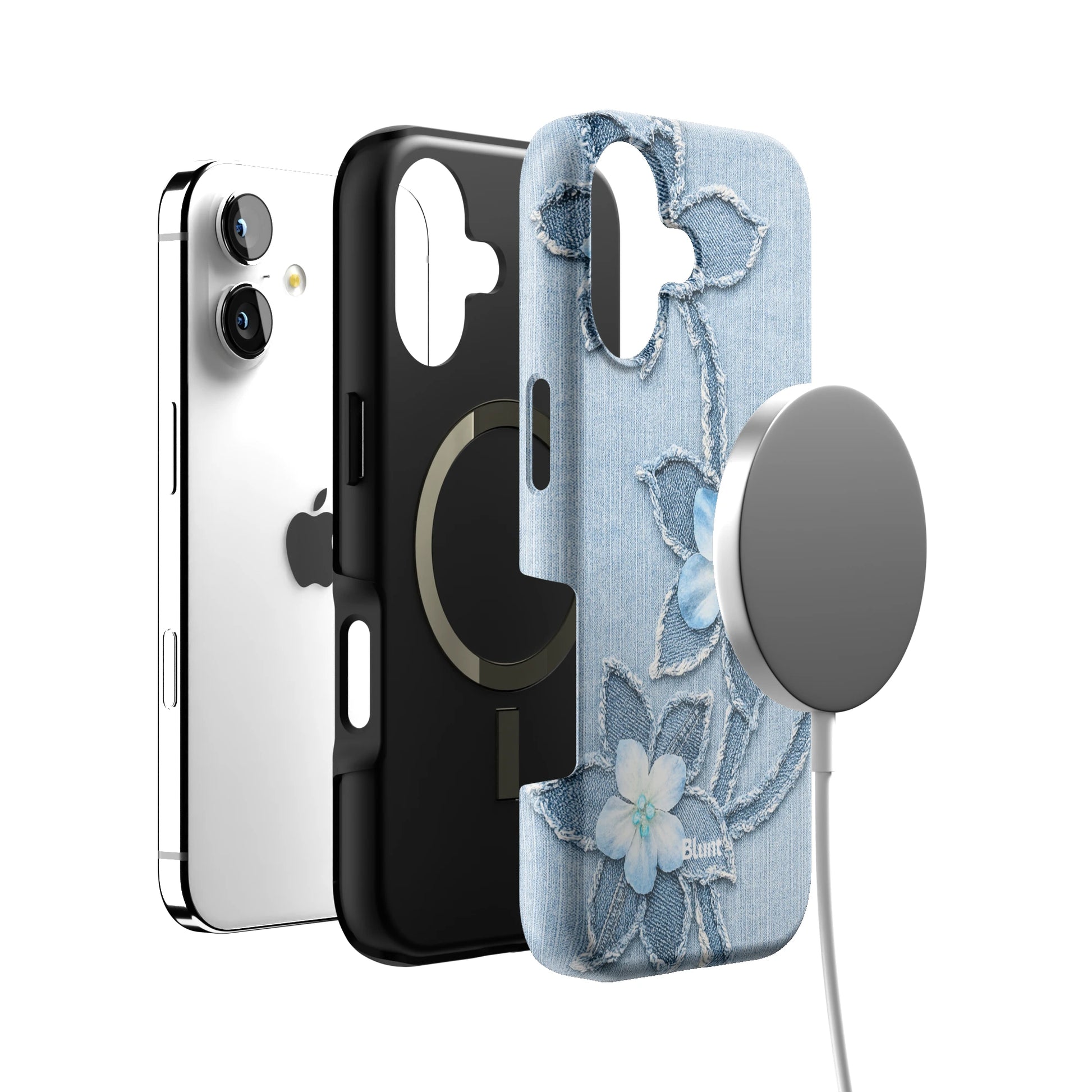 Denim Blue Bloom iPhone Case gallery - Iphone_17_Iphone_4