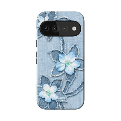 Denim Blue Bloom Pixel Case - Blunt Cases