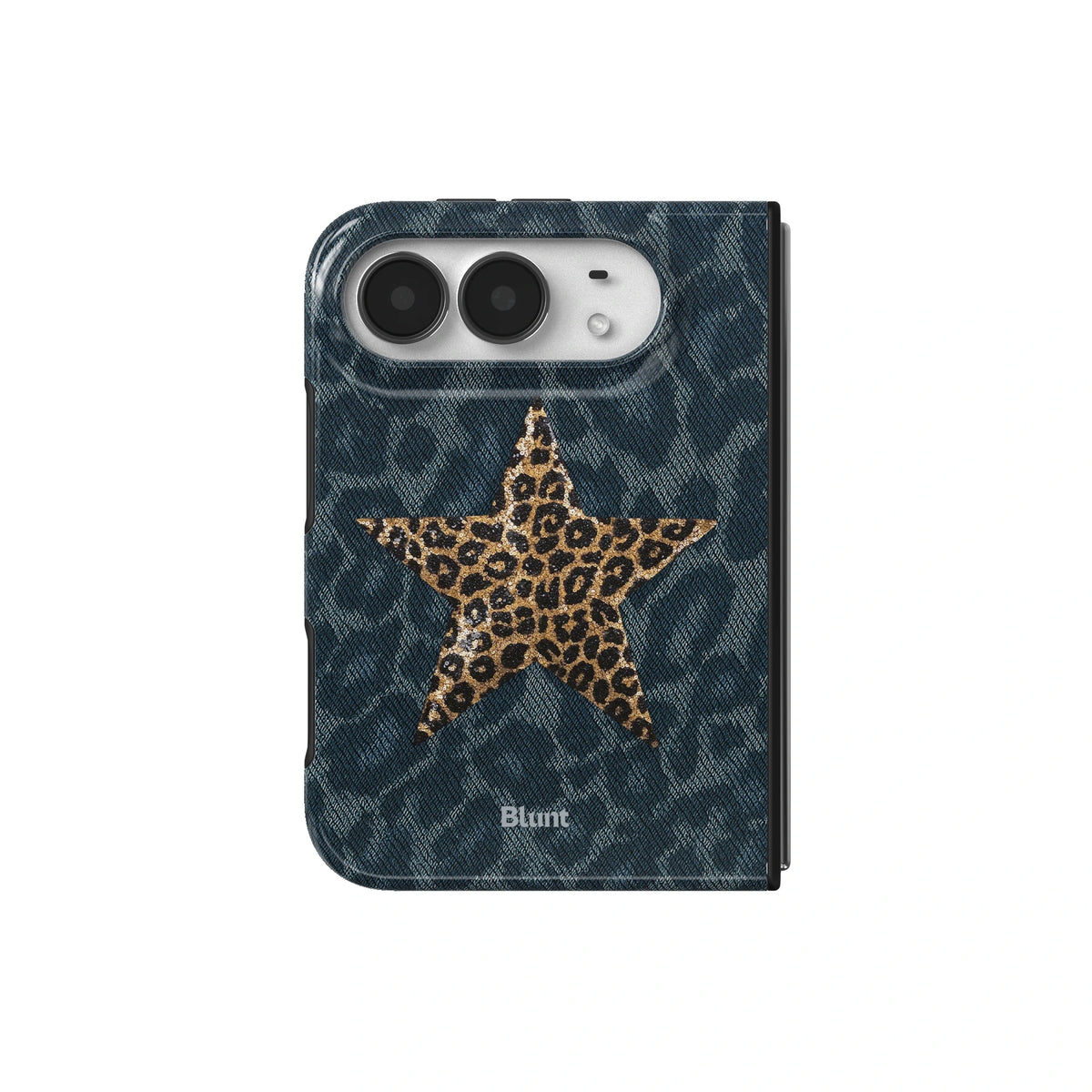 denim-cheetah-iphone-case iPhone 18 Duo case, view 2