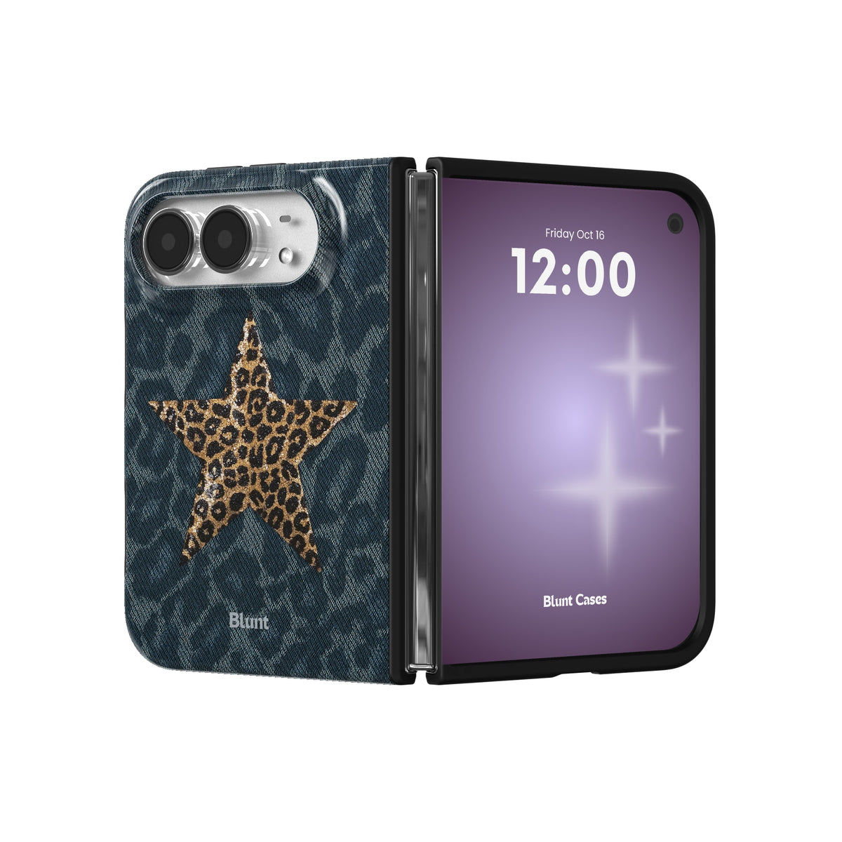denim-cheetah-iphone-case iPhone 18 Duo case, view 3