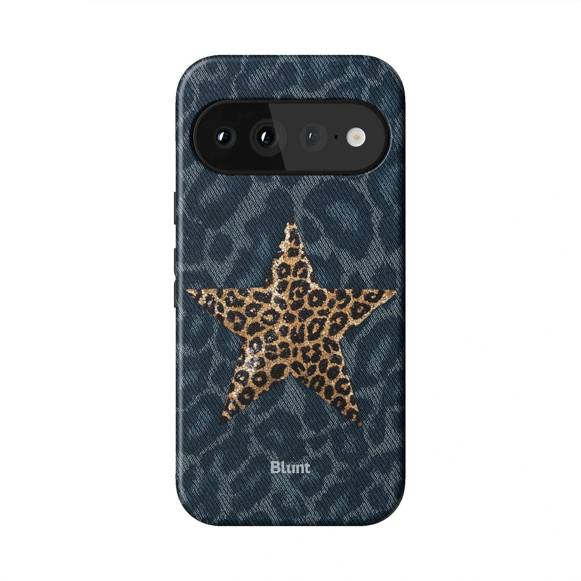 Denim Cheetah Pixel Case - Blunt Cases