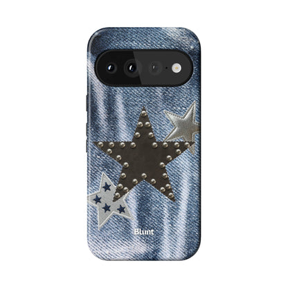 Denim Starstud Pixel Case - Blunt Cases