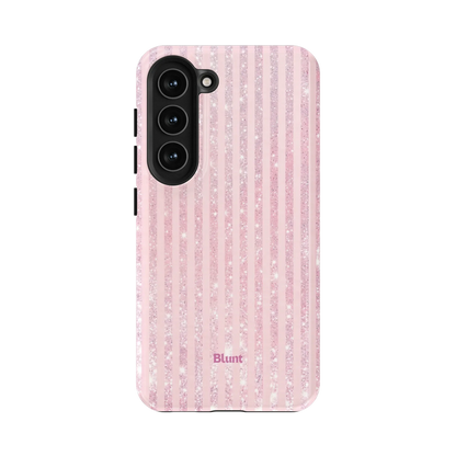 Pink Champagne Stripe Samsung Case