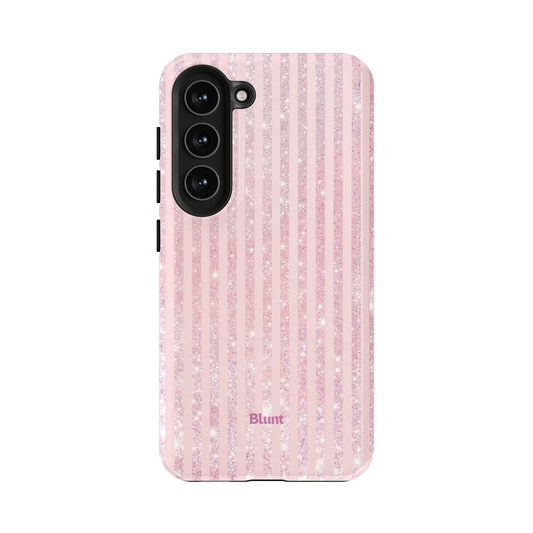 Pink Champagne Stripe Samsung Case