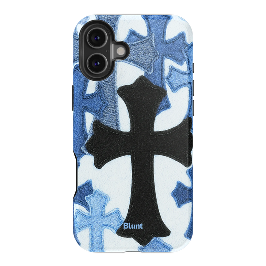 Denim Cross iPhone Case
