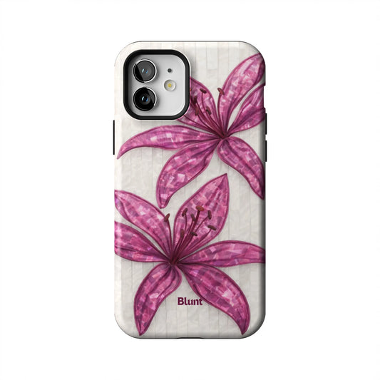 Purple-Floral-Luster-iphone-case-iPhone 12-1