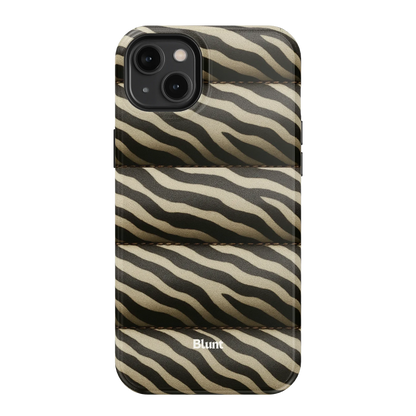 Zebra Puffer iPhone Case