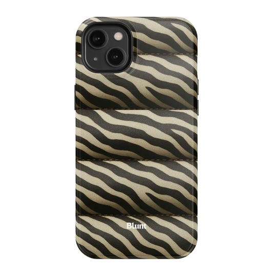 Zebra Puffer iPhone Case