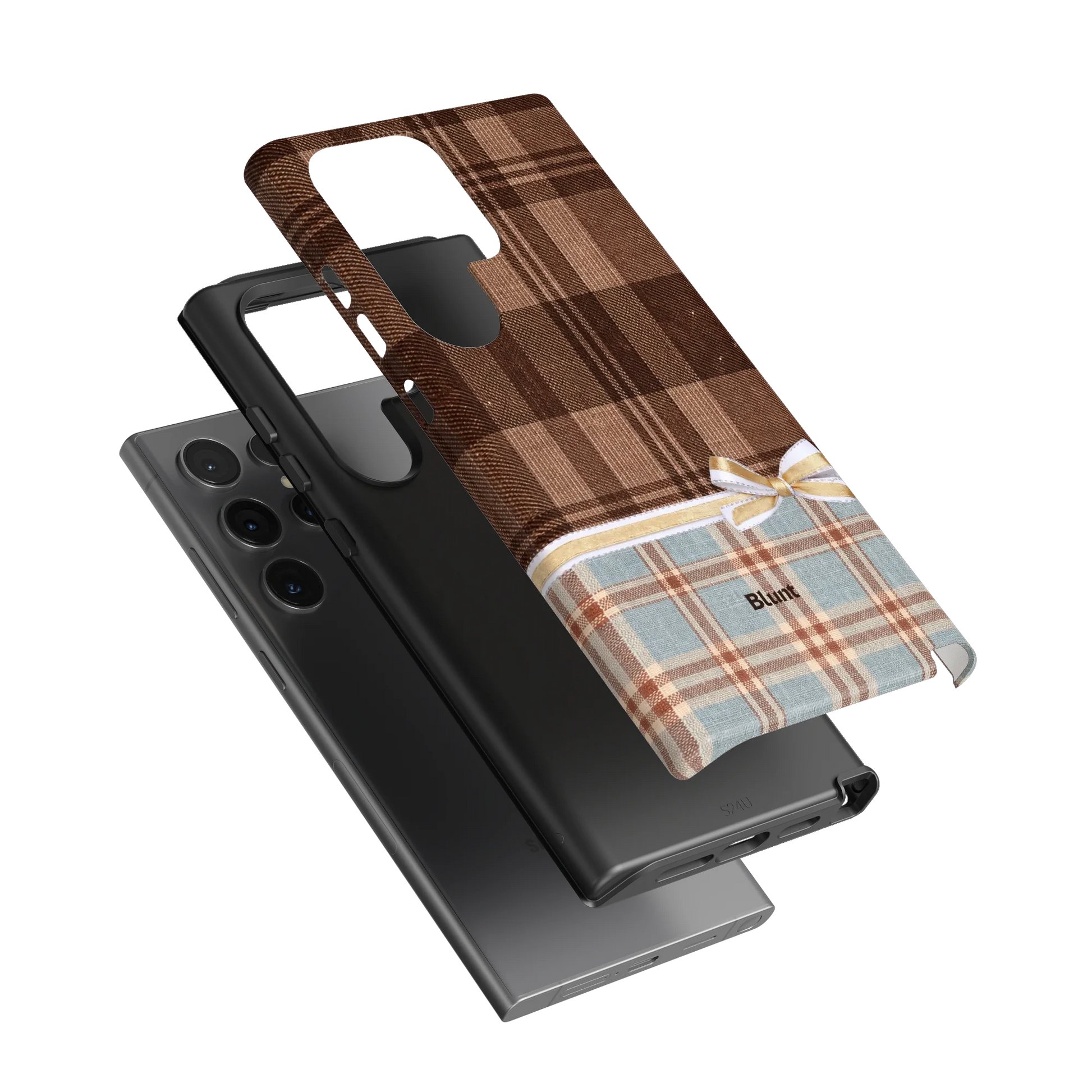 Mocha-Plaid-samsung-case-S24 Ultra-3