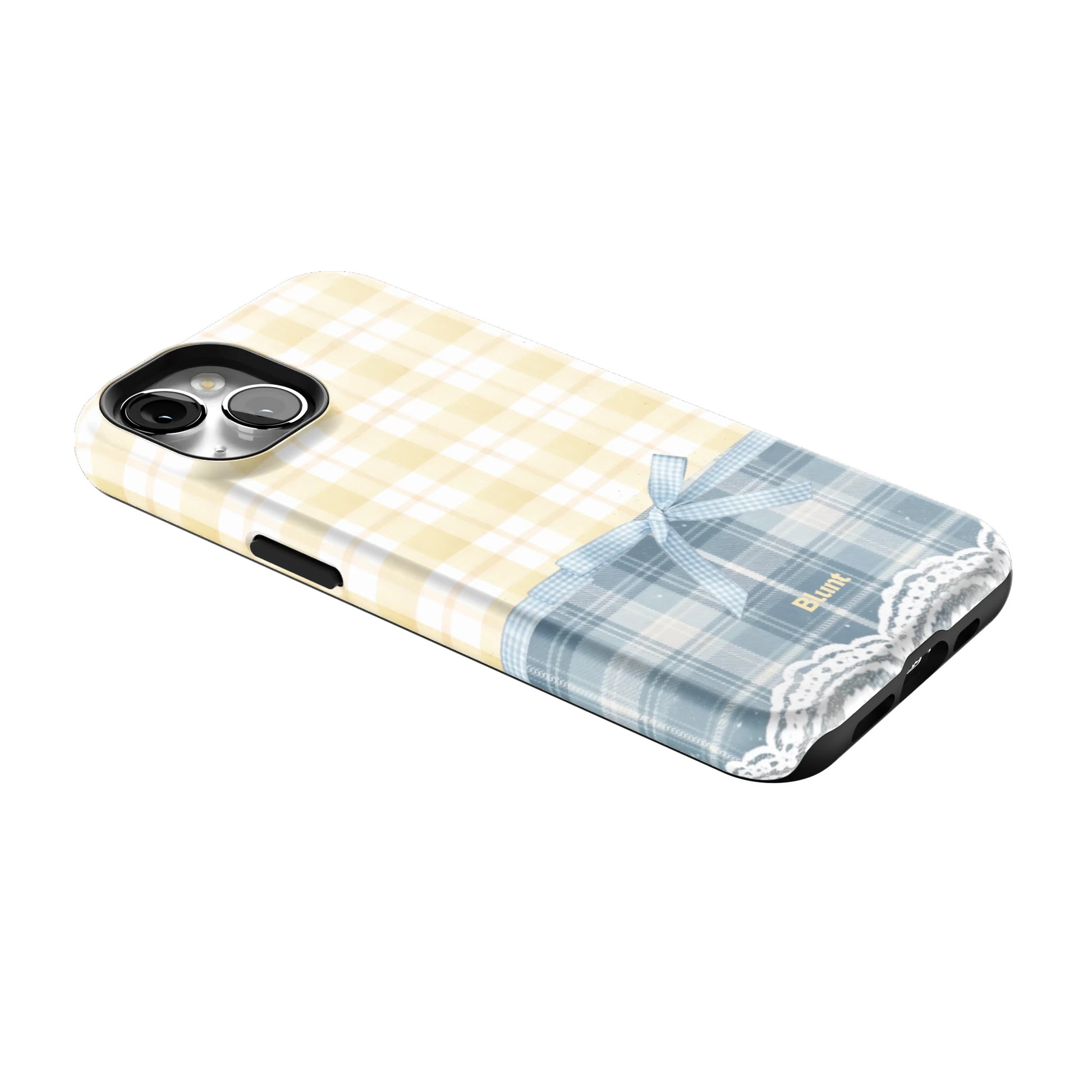 Blue-Lemonplaid-iphone-case-iPhone 13-2
