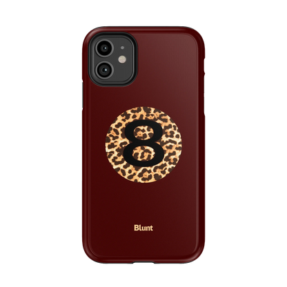 Burgundy Magic 8 iPhone Case