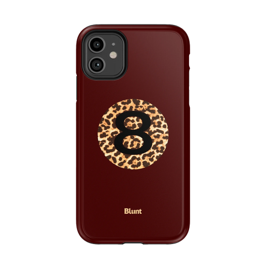 Burgundy Magic 8 iPhone Case