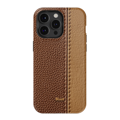 Two-Tone Walnut iPhone Case