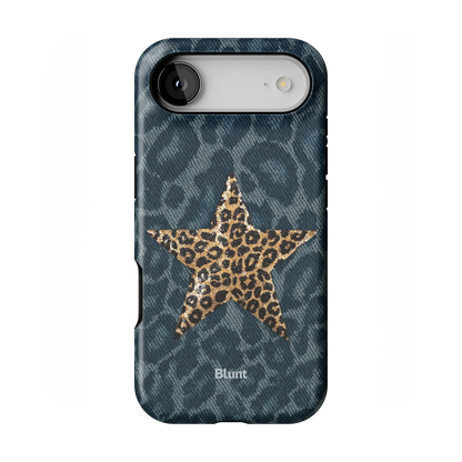 Denim Cheetah iPhone Case