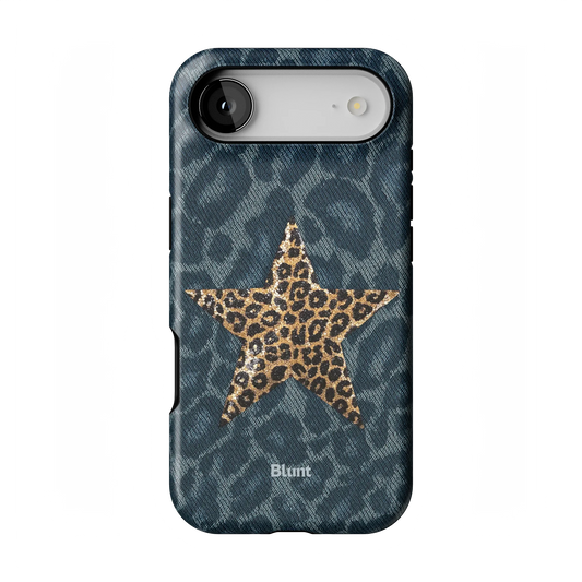 Denim Cheetah iPhone Case