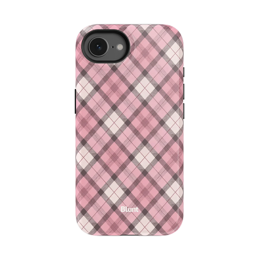 Pink Plaid iPhone Case