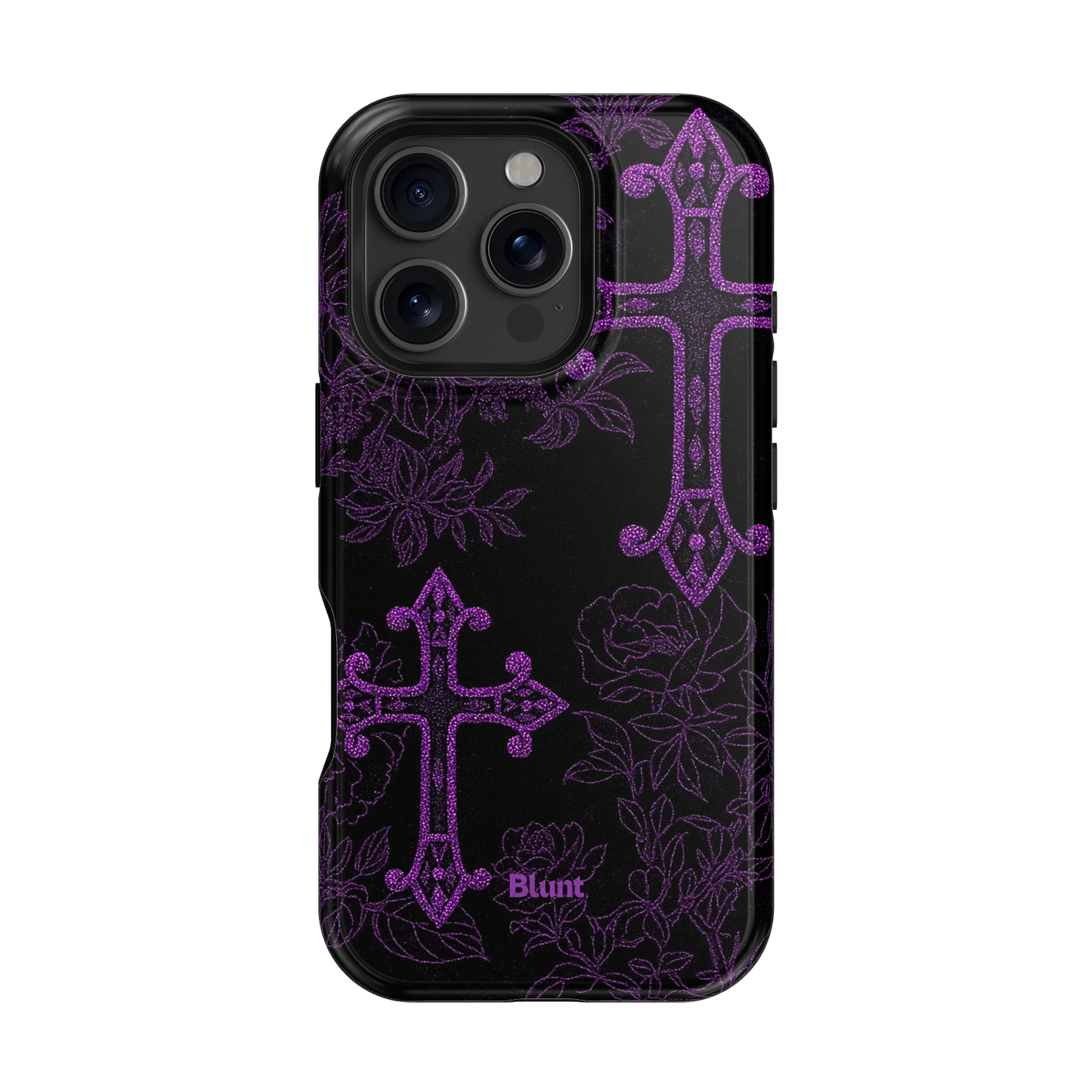 Purple Cross iPhone Case