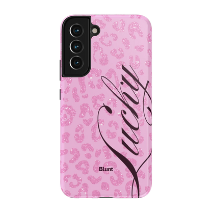 Pink Cheetah Lucky Samsung Case