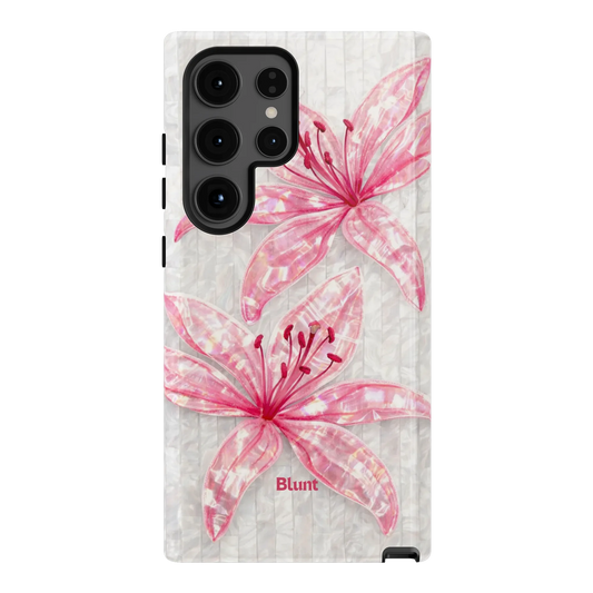 Pink-Floral-Luster-samsung-case-S24 Ultra-1