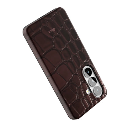 Oxblood-Croc-samsung-case-Galaxy S26-4