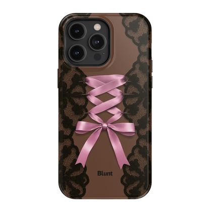 Brown Corset iPhone Case