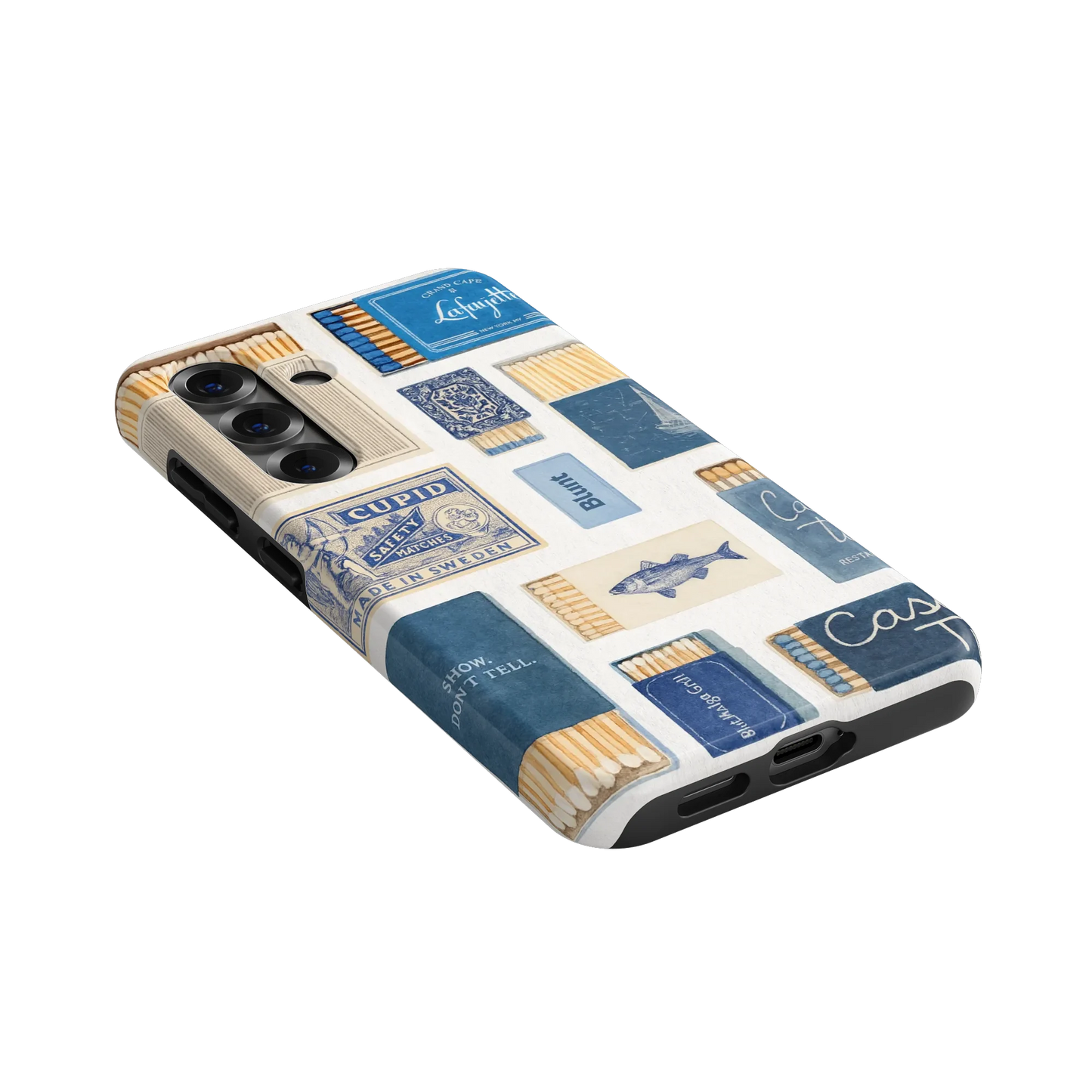 Teal flame Samsung Case