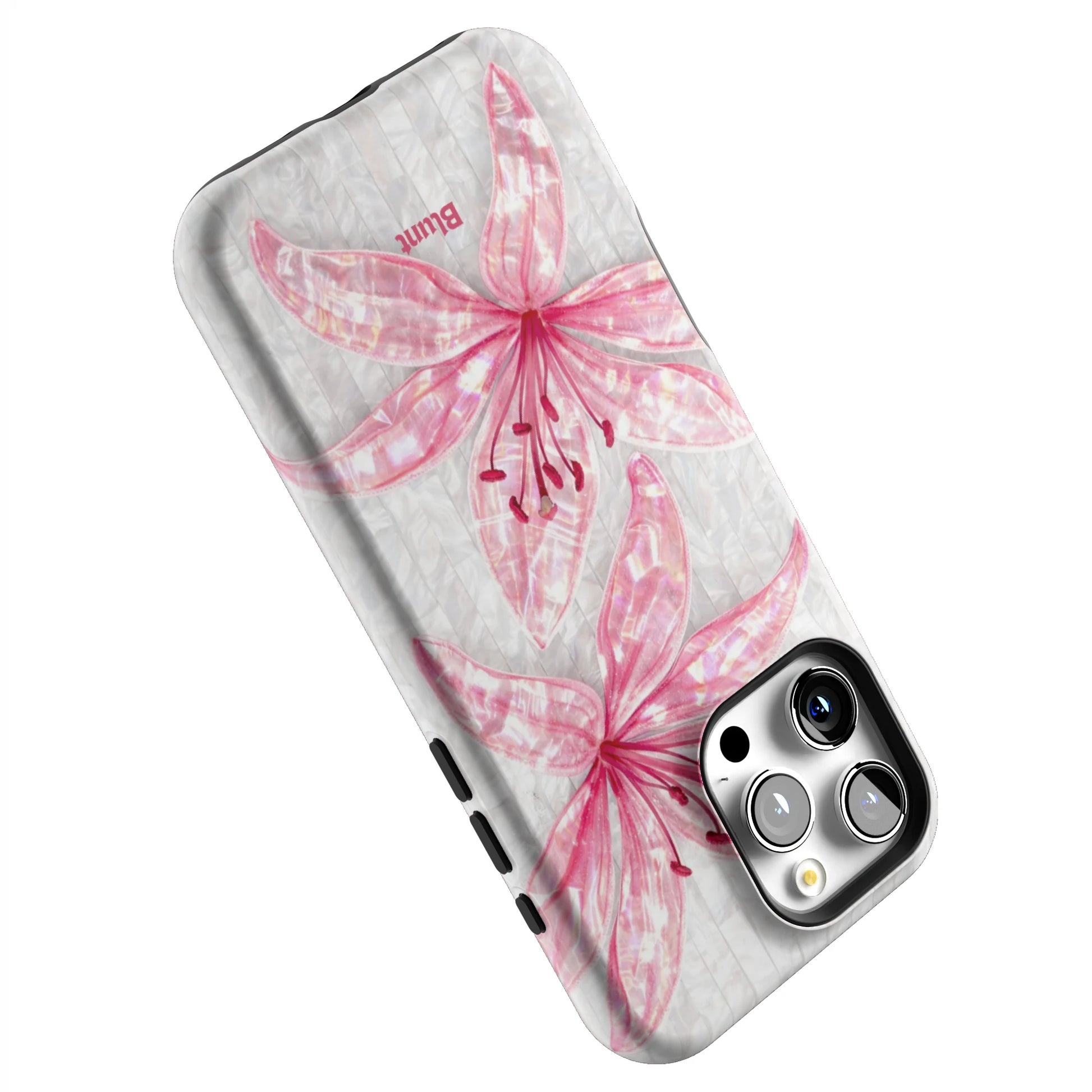 Pink-Floral-Luster-iphone-case-iPhone 16 Pro Max-4