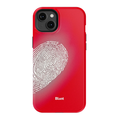 Heart Print Red iPhone Case