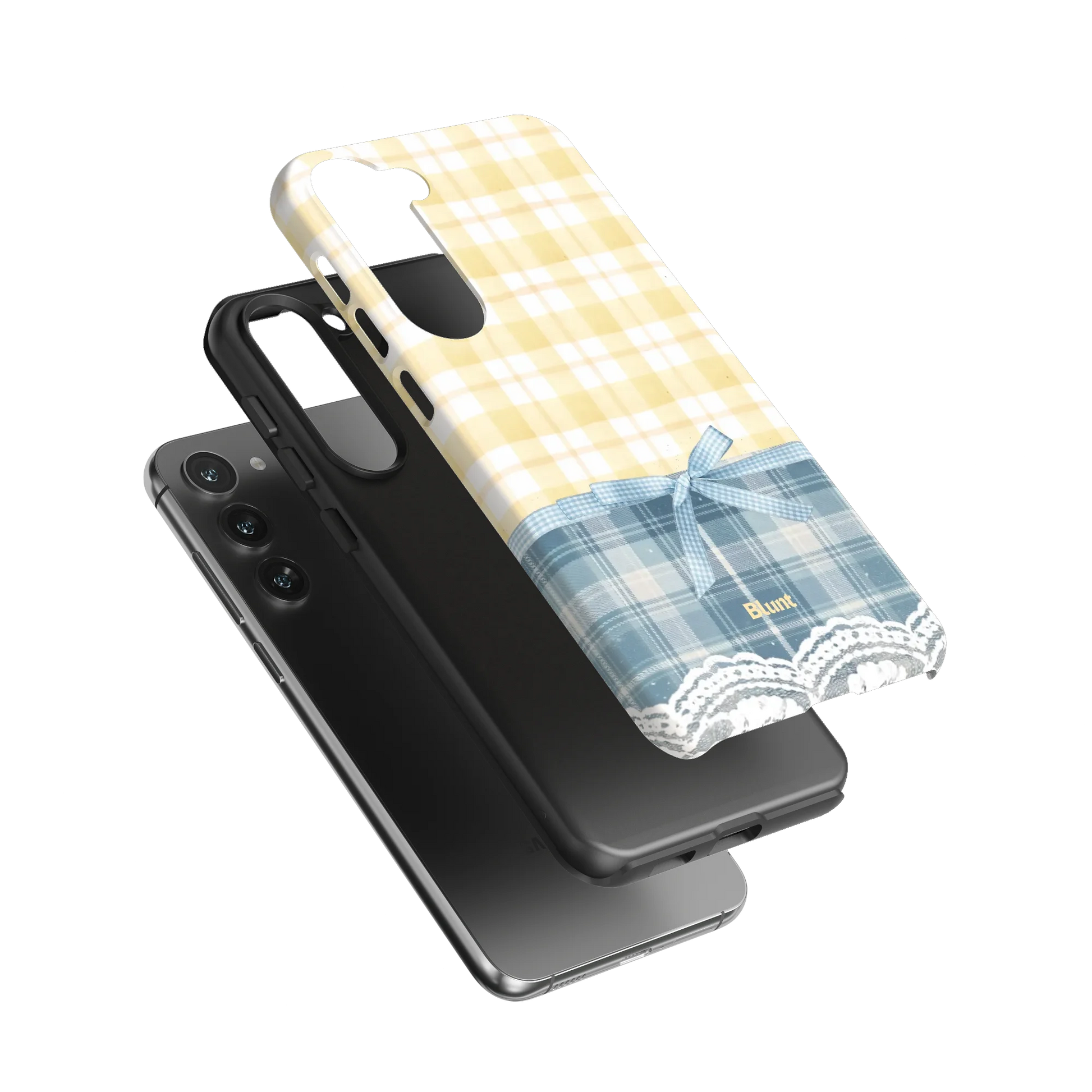 Blue-Lemonplaid-samsung-case-S23 Plus-3