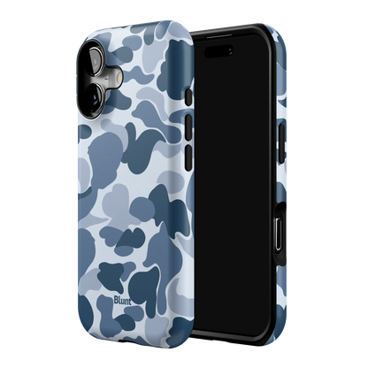 Bluish Camo iPhone Case