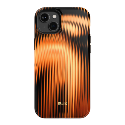 Copper Ripple iPhone Case