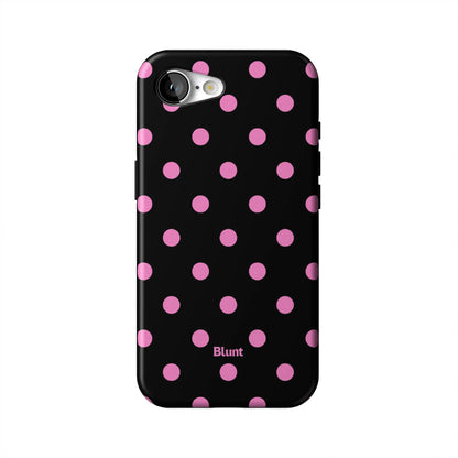 Pink-and-Black-Polka-iphone-case-iPhone 17 E-1