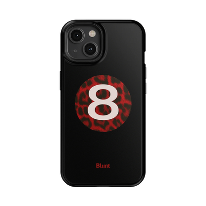 Red Cheetah Magic 8 iPhone Case