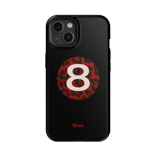 Red Cheetah Magic 8 iPhone Case