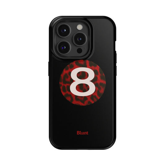 Red Cheetah Magic 8 iPhone Case