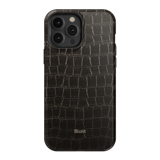 Onyx Croc iPhone Case