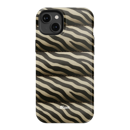 Zebra Puffer iPhone Case