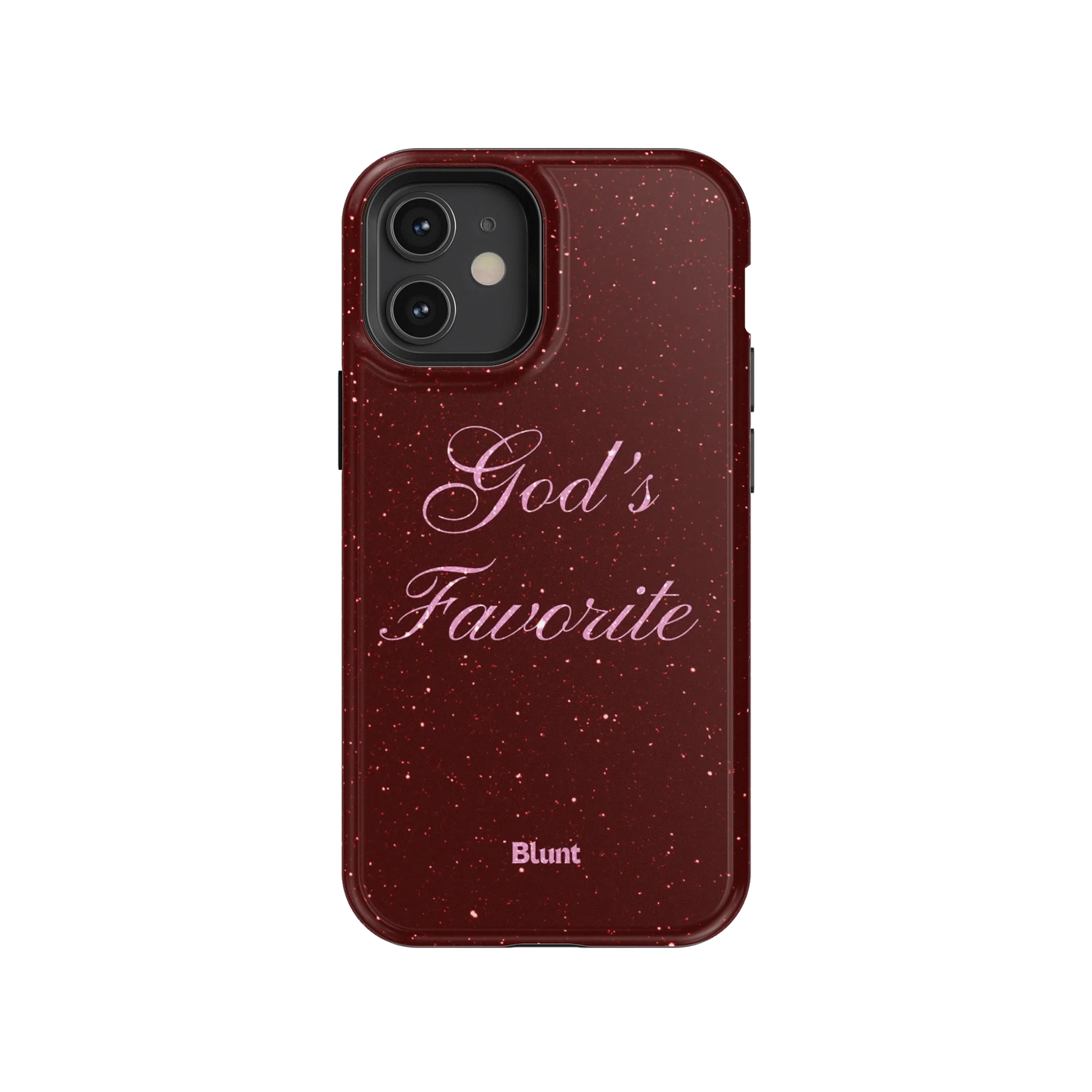 Gods Favorite Burgundy iPhone Case