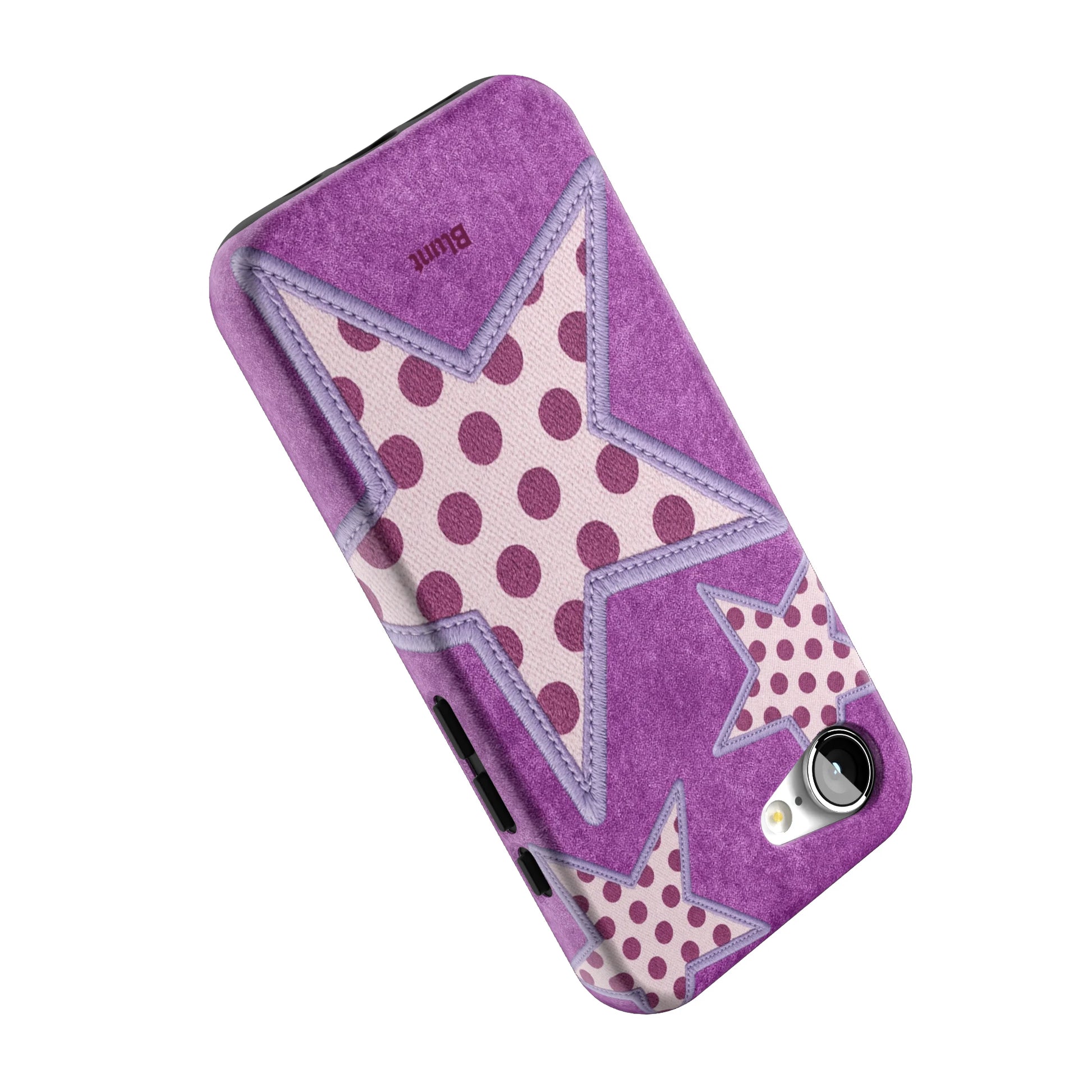 Lilac-Crush-Polka-Star-iphone-case-iPhone 17 E-4