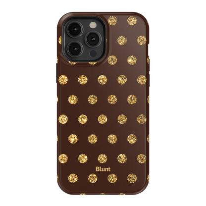 Gold Polka iPhone Case
