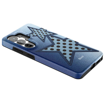 Blue-Polka-Star-samsung-case-Galaxy S26 Ultra-2