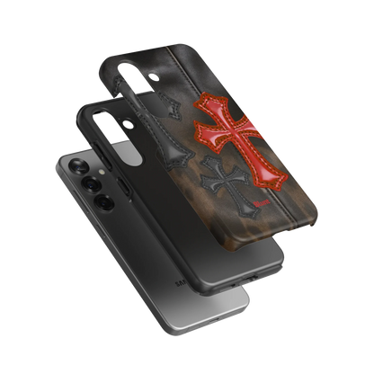Leather Crosses Samsung Case