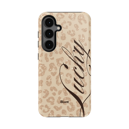 Cream Cheetah Lucky Samsung Case