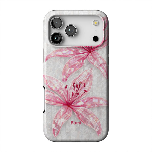 Pink-Floral-Luster-iphone-case-iPhone 17 Pro Max-1