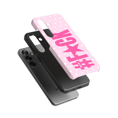 Pink Polka Riot Samsung Case